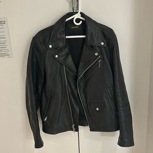 Buck Mason Bruiser Leather Moto Jacket